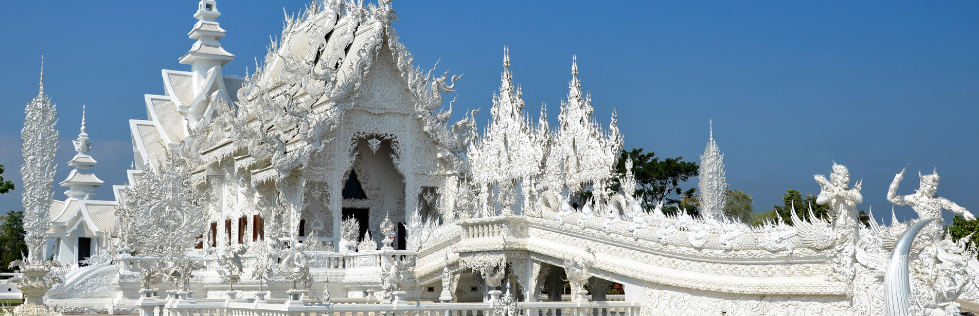 White Temple outside Chiang Rai in Thailand