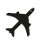 transport icon vectors black small airplane