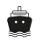 transport icon vectors black small boat