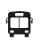 transport icon vectors black small bus