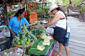 Ayutthaya floating market shopping