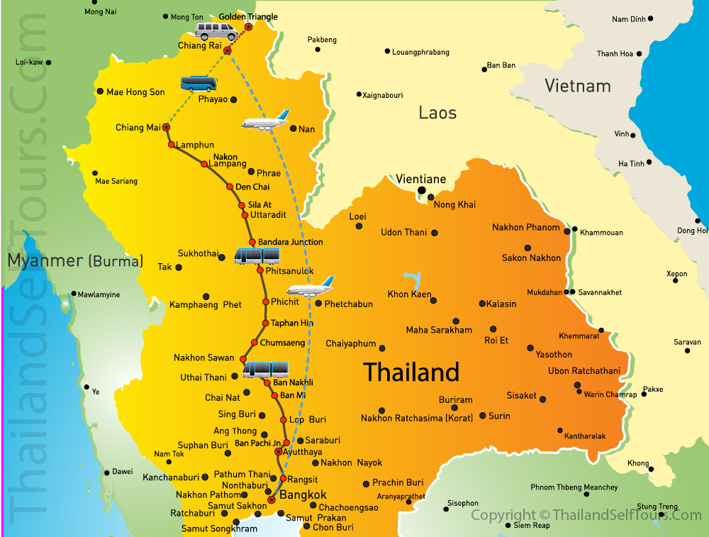 northern thailand tour maps 1000px